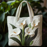 Handcrafted Bag | White Lilies
